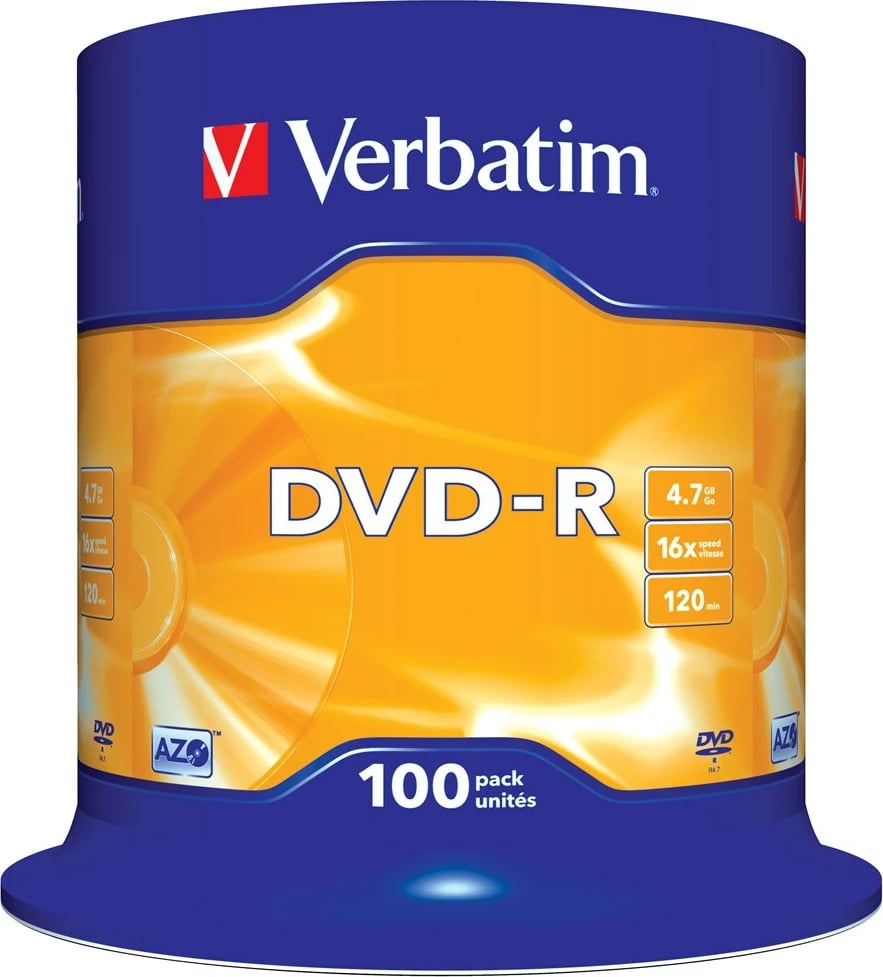 Disqe Verbatim DVD-R Matt, 100 copë