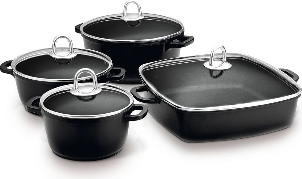 Set tenxhere Lamart LT1168, 8 pjesë, të zeza