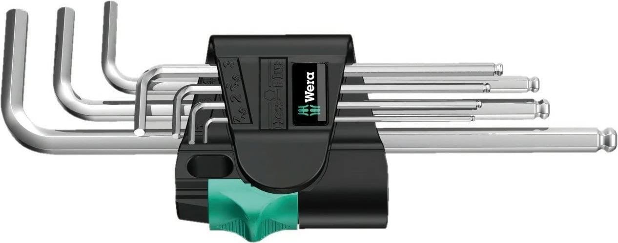Set çelësa imbus Wera 950/9 Hex-Plus 1, 9 copë, me kuti ruajtëse