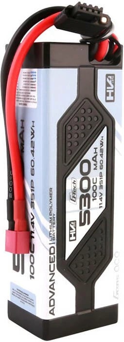 Bateri LiPo Gens ace GEA533S100DGT 5300mAh 11.4V 100C me kasë të fortë dhe Deans plug