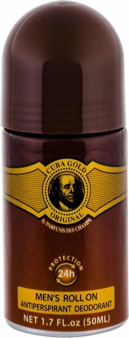 Deodorant roll-on për meshkuj Cuba Gold 50ml