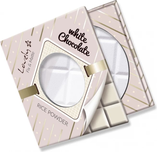 Pluhur për fytyrë Lovely White Chocolate Rice Powder transparent 9g