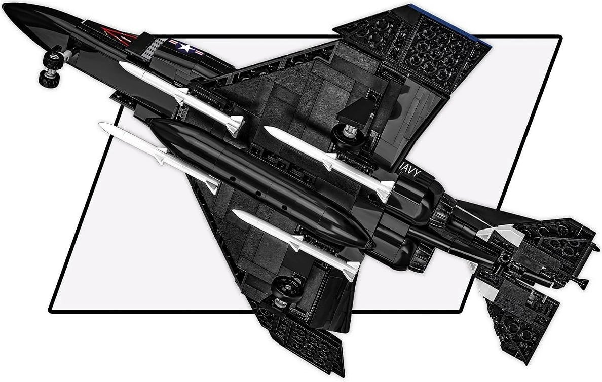 Set blloqe Cobi F-4S Phantom II, 608 pjesë, i zi
