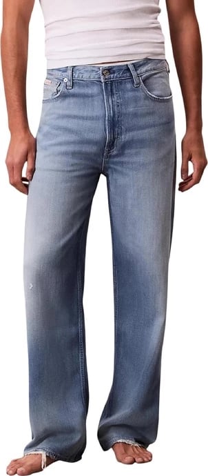 Pantallona Calvin Klein Jeans jeans meshkuj, blu