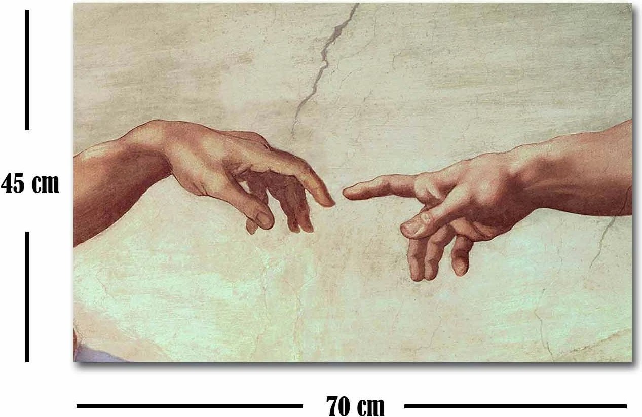 Pikturë dekorative në kanavacë, FAMOUSART-021, shumëngjyrëshe, 45x70cm