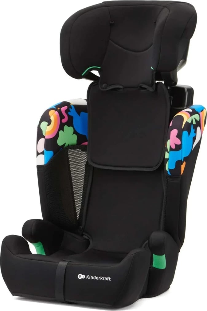 Ulëse për fëmijë Kinderkraft COMFORT UP I-SIZE, 9-36 kg, Happy Shapes