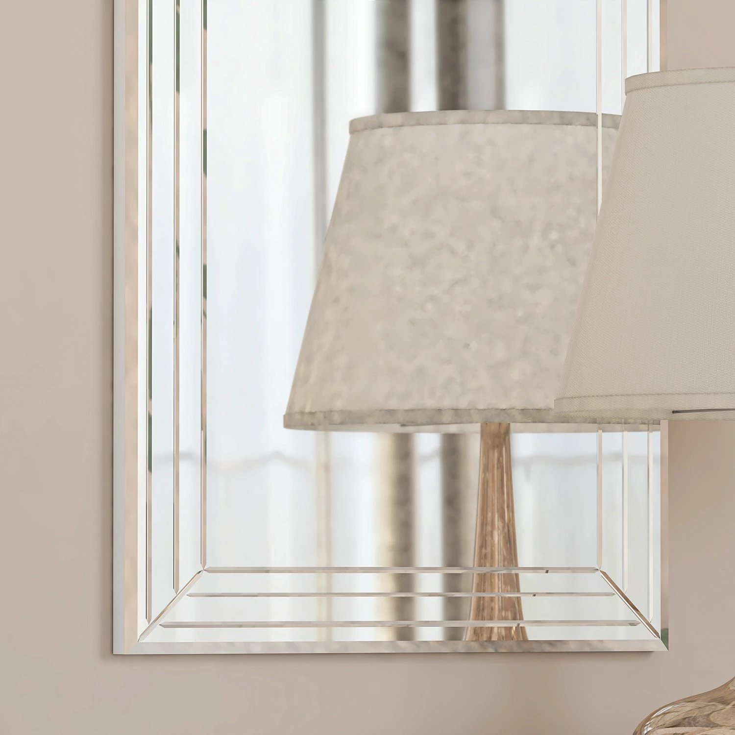 Set pasqyrash dekorative (3 copë), Hanah Home, Mini Neom, transparente