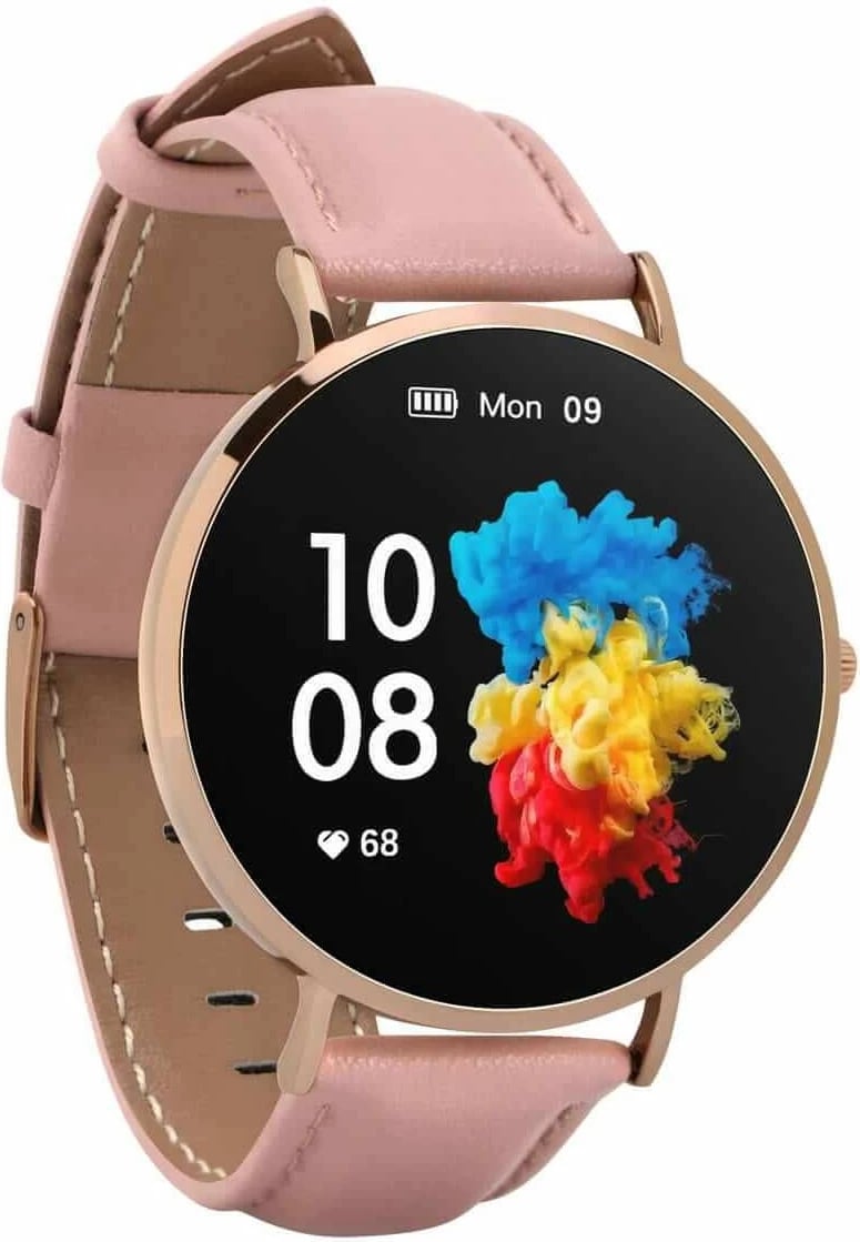 Smartwatch Garett Verona, 1.3" AMOLED, Bluetooth, Rozë