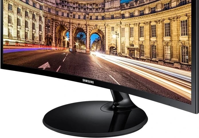 Monitor Samsung LS24C360EAUXEN, 23.5", VA Curved, Full HD, e zezë