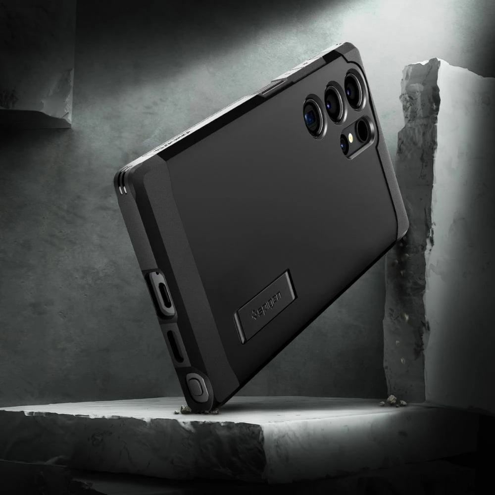 Mbështjellës Spigen Tough Armor për Samsung Galaxy S24 Ultra, i zi