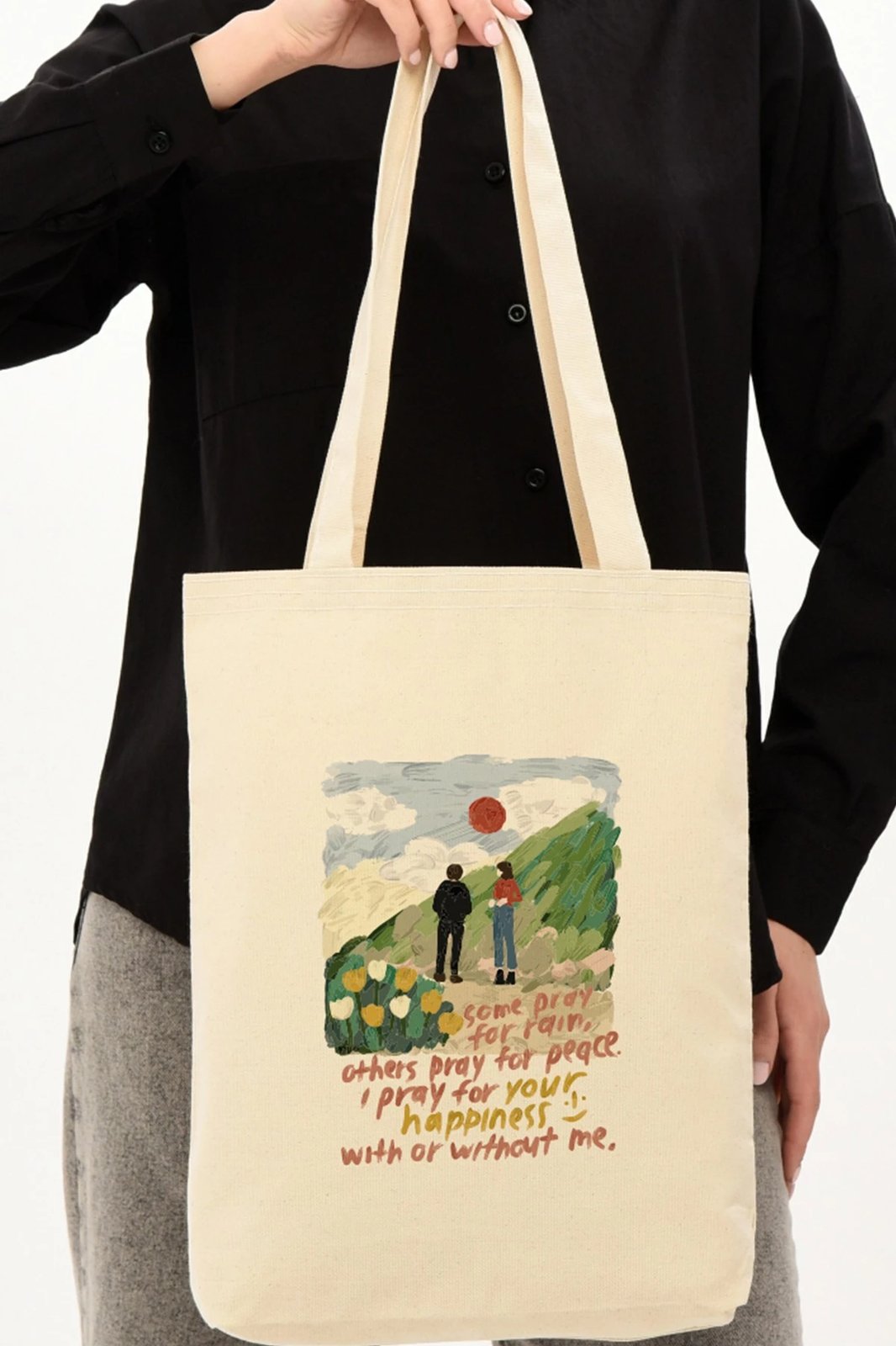 Torbë tote Zoozie Bags, 0540, ngjyrë krem