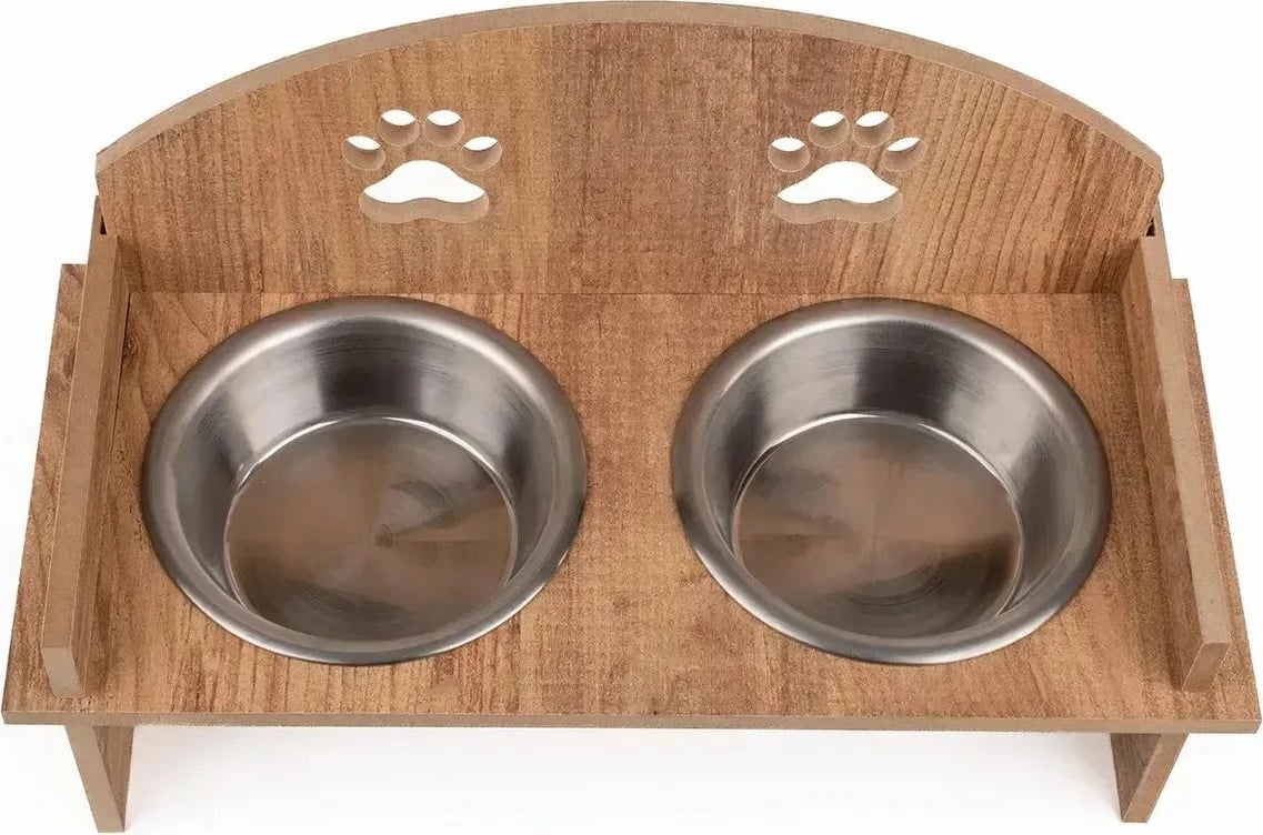 Enë ushqimi për kafshë, dy copë, Paws & Whiskers, Apvm12