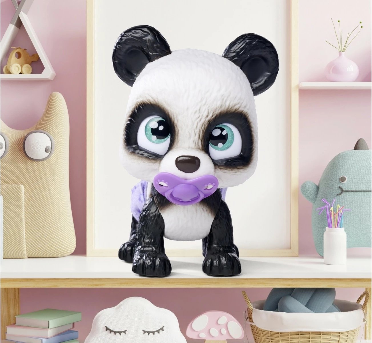 Lodër figurine Pamper Petz Panda, JADA TOYS, 15 cm, set me surpriza