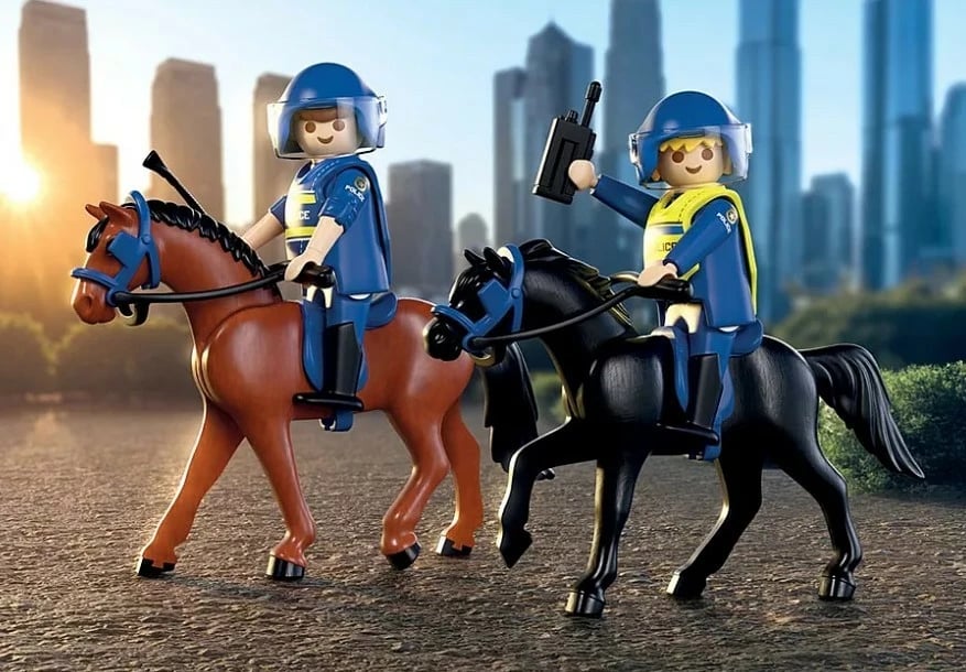 Lodra figurina policie me kuaj, Playmobil 71877 City Action, 18 pjesë, 4-10 vjet, set