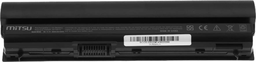 Bateri laptop Mitsu BC/DE-E6220 për Dell Latitude/XPS, 4400 mAh, 11.1V, e zezë