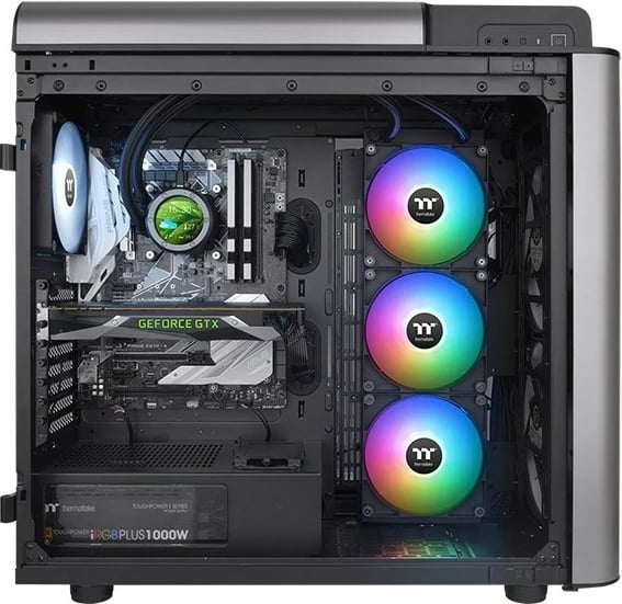 Ftohës me ujë për CPU Thermaltake TH420 V2 Ultra ARGB, 3x140mm, ARGB