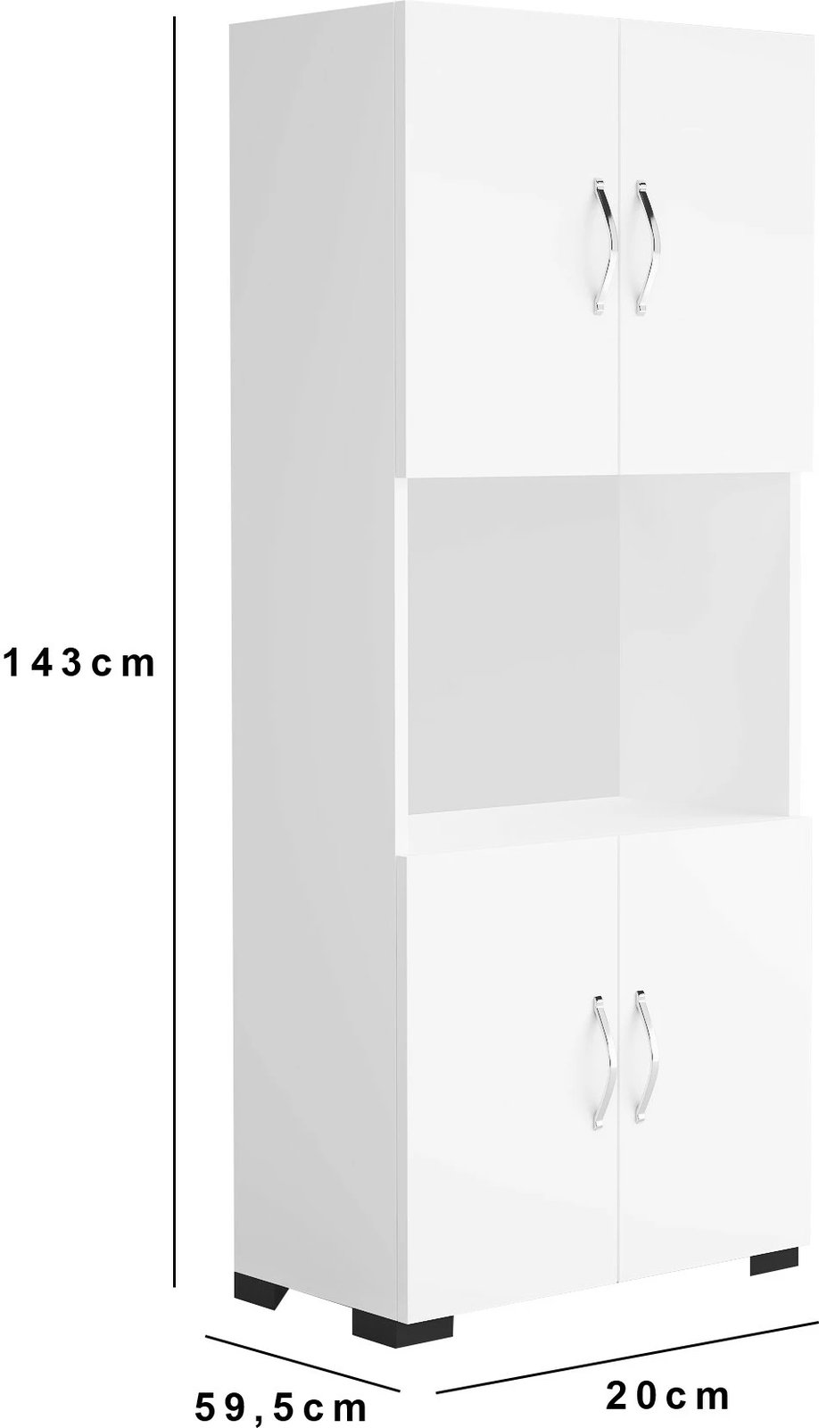 Dollap multifunksional Hanah Home, FRN-12042, i bardhë