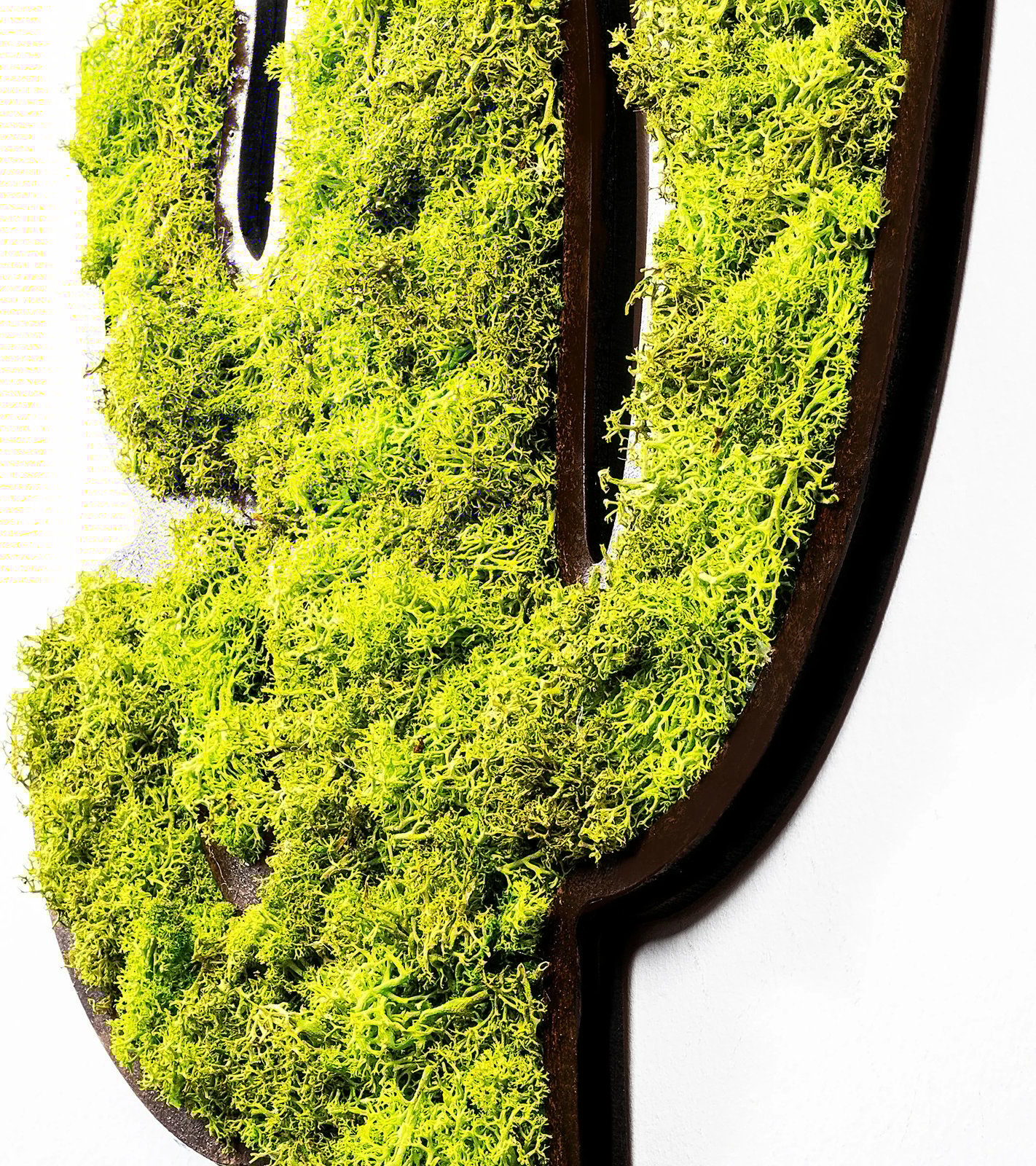 Aksesor dekorativ muri Wallity, kaktus, jeshile-bardhë