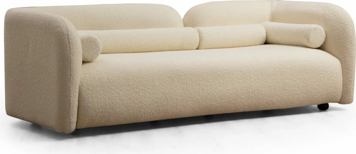 Divan treshe Victoria, bouclette krem