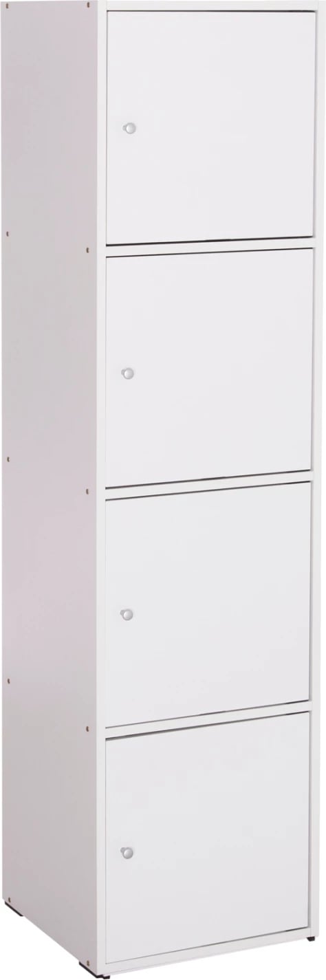 Kabinet i gjatë melamine, ngjyrë e bardhë, FH9940.01, 40x39-41x157H cm.