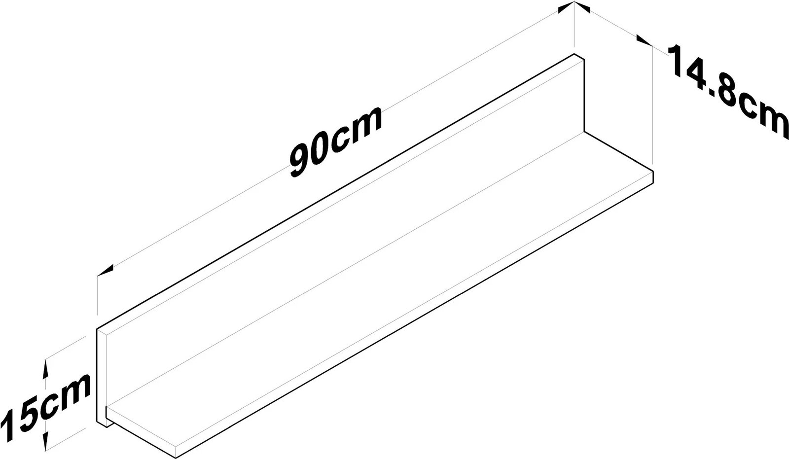 Raft muri Hanah Home, AE104 - 2669, ngjyrë arre