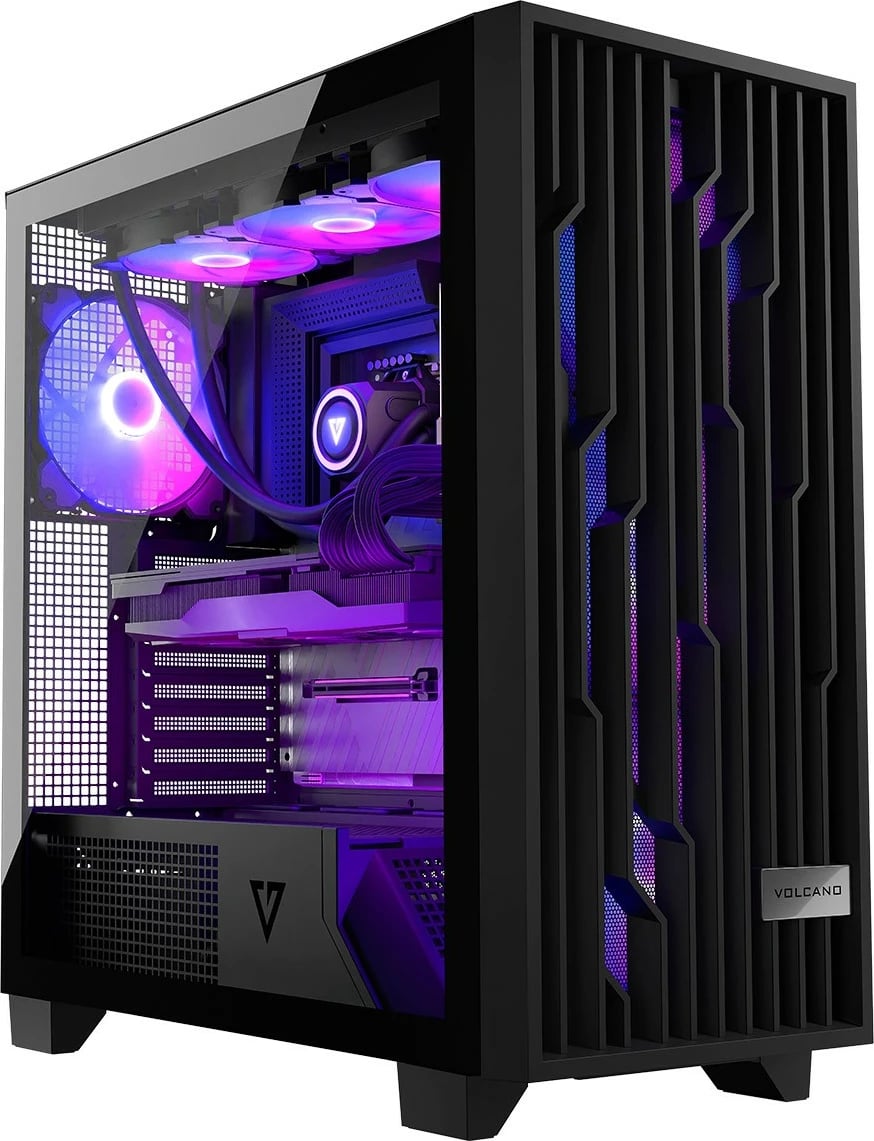 Kasë MODECOM Volcano Perun Apex ARGB Midi, e zezë