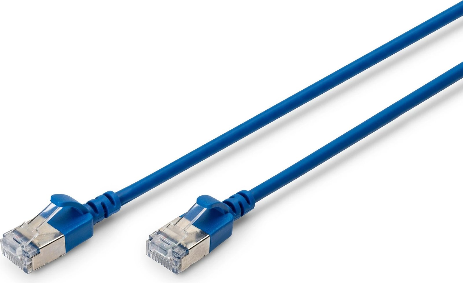 Kabëll rrjeti Digitus CAT 6A F-FTP Slim, 0.5m, RJ-45, blu
