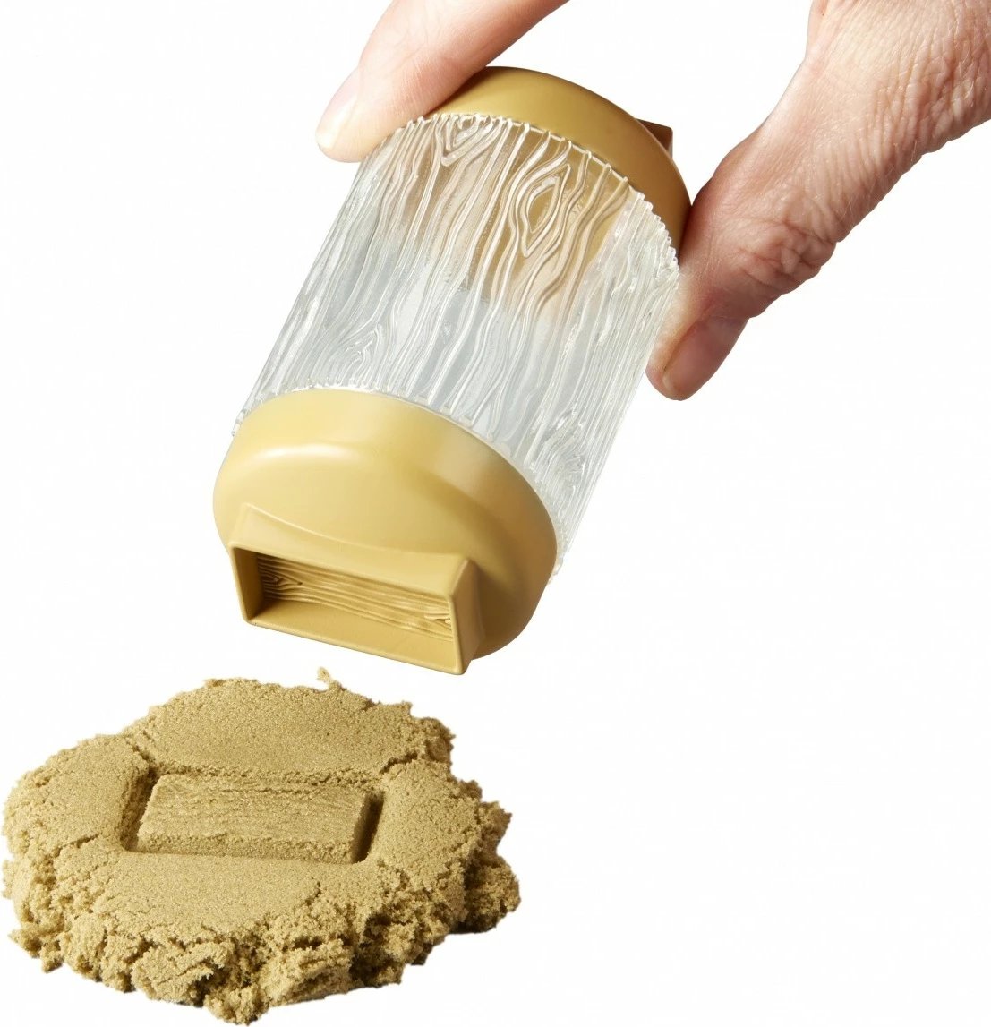Set lodrash me rërë kinetike MGA Wonder Factory Never Dry Sand Trucks, ekskavator, plastikë