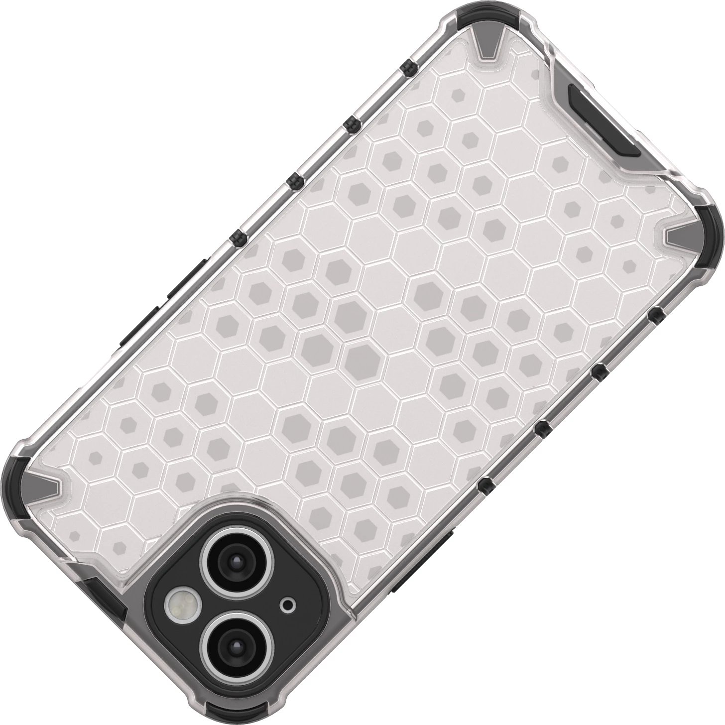 Mbështjellës Hurtel Honeycomb për iPhone 14, i zi