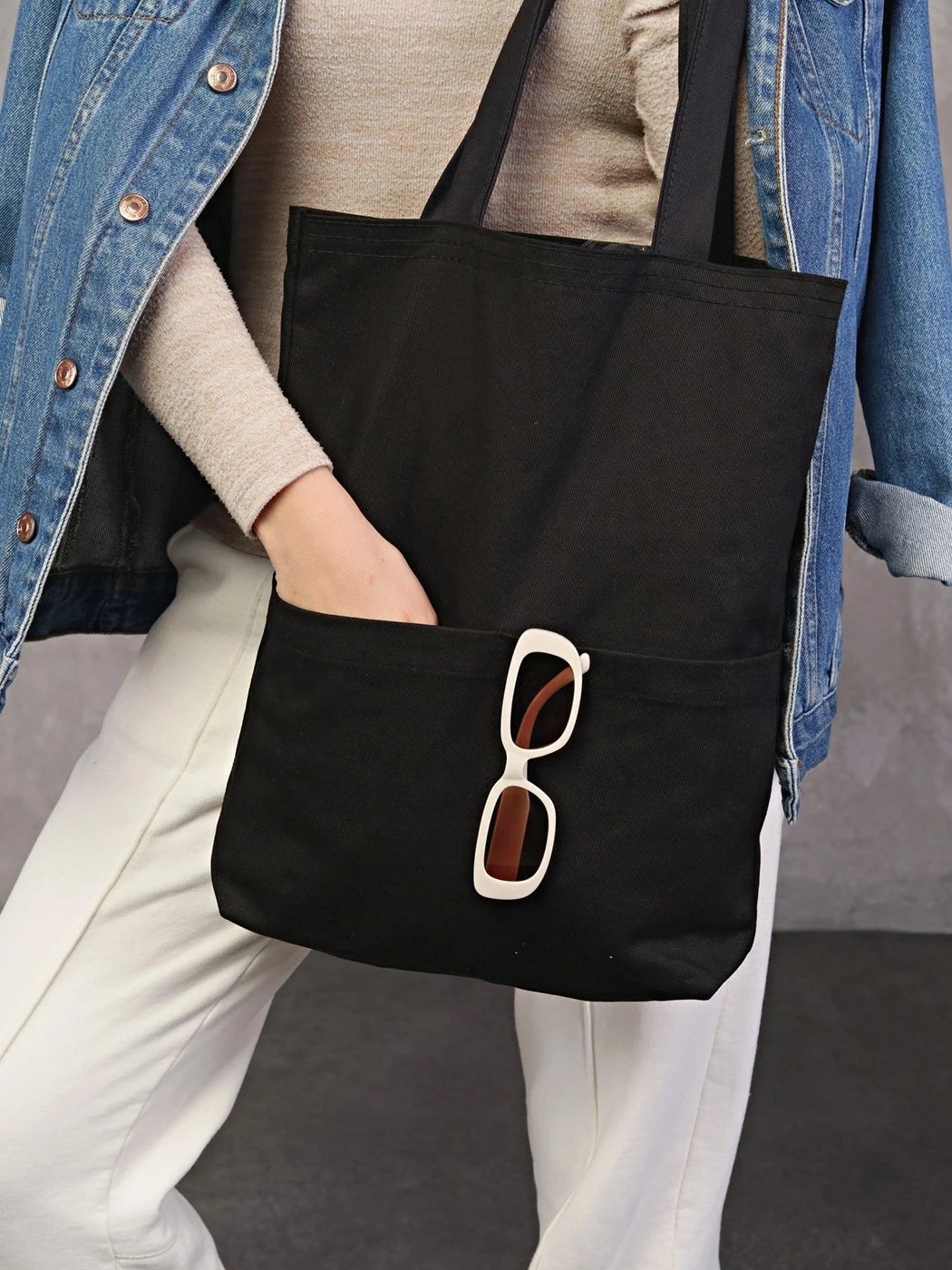Çantë Tote Zoozie Bags, e zezë, 1806
