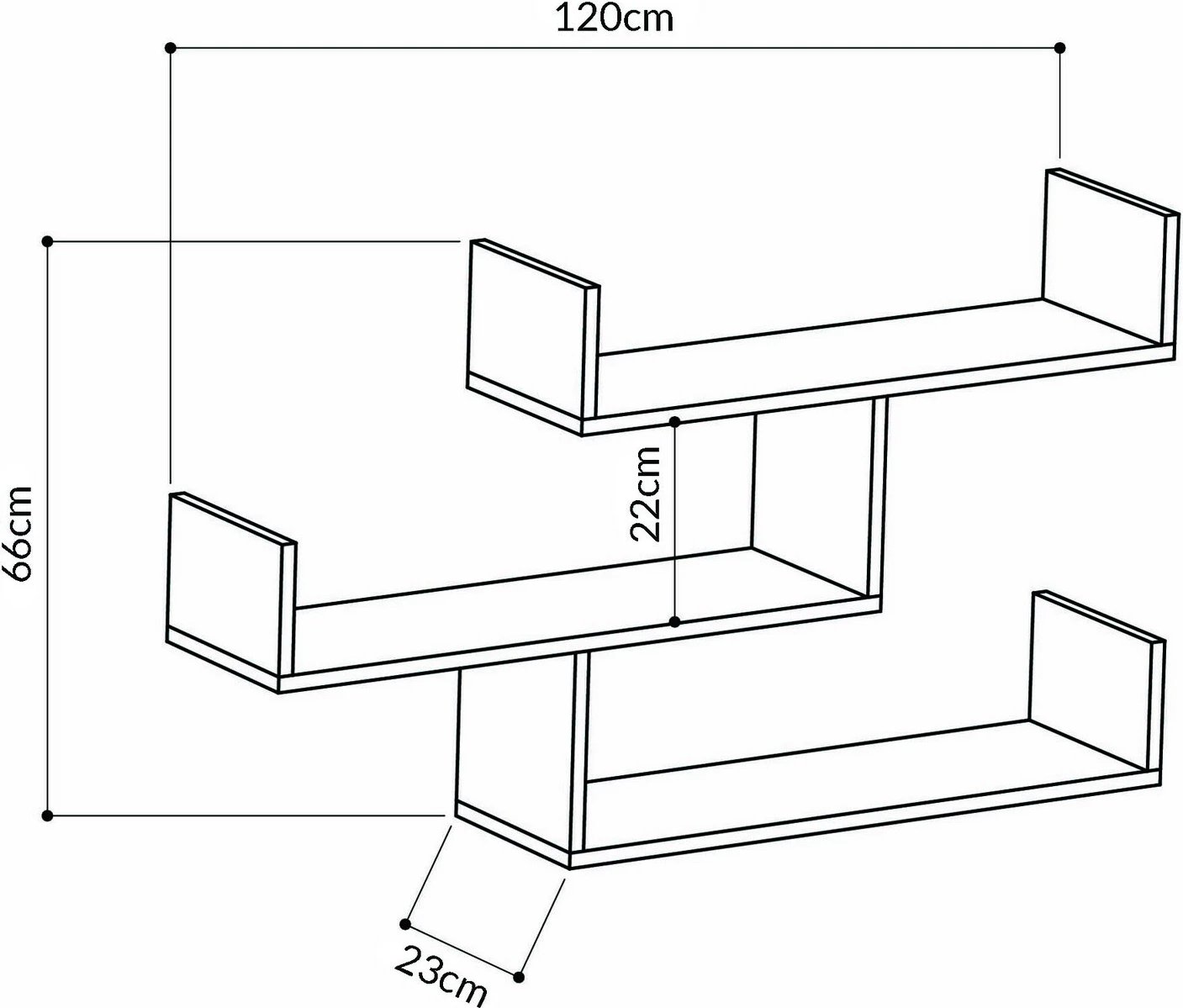 Raft muri Skye Decor, ngjyrë antracit, Tibet