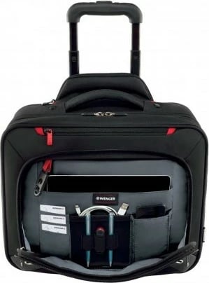 Trolley për laptop Wenger Transfer 16 inç, xhep për tablet, zi