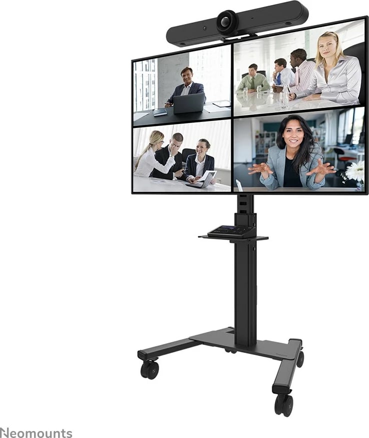 Raft universal për videobar e multimedia Newstar AFLS-825BL1, çelik, 9 kg, i zi