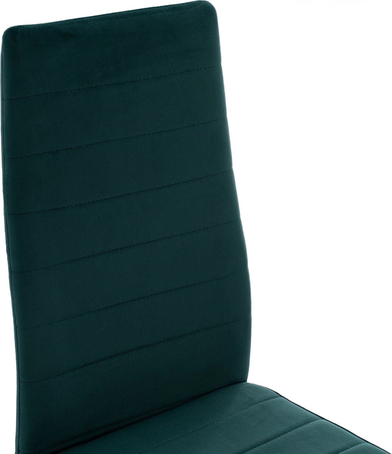 Karrige metalike FH0037.33, kadife e gjelbër, me kornizë metalike K/D, set prej 4 copë