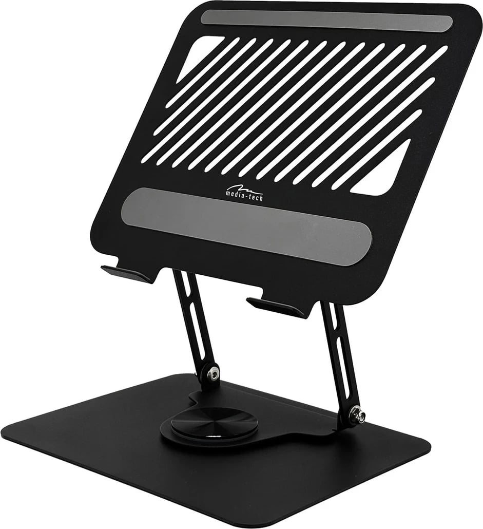 Kasë laptopi Media Tech MT2662, rrotulluese, ergonomike, për 10-17", e zezë