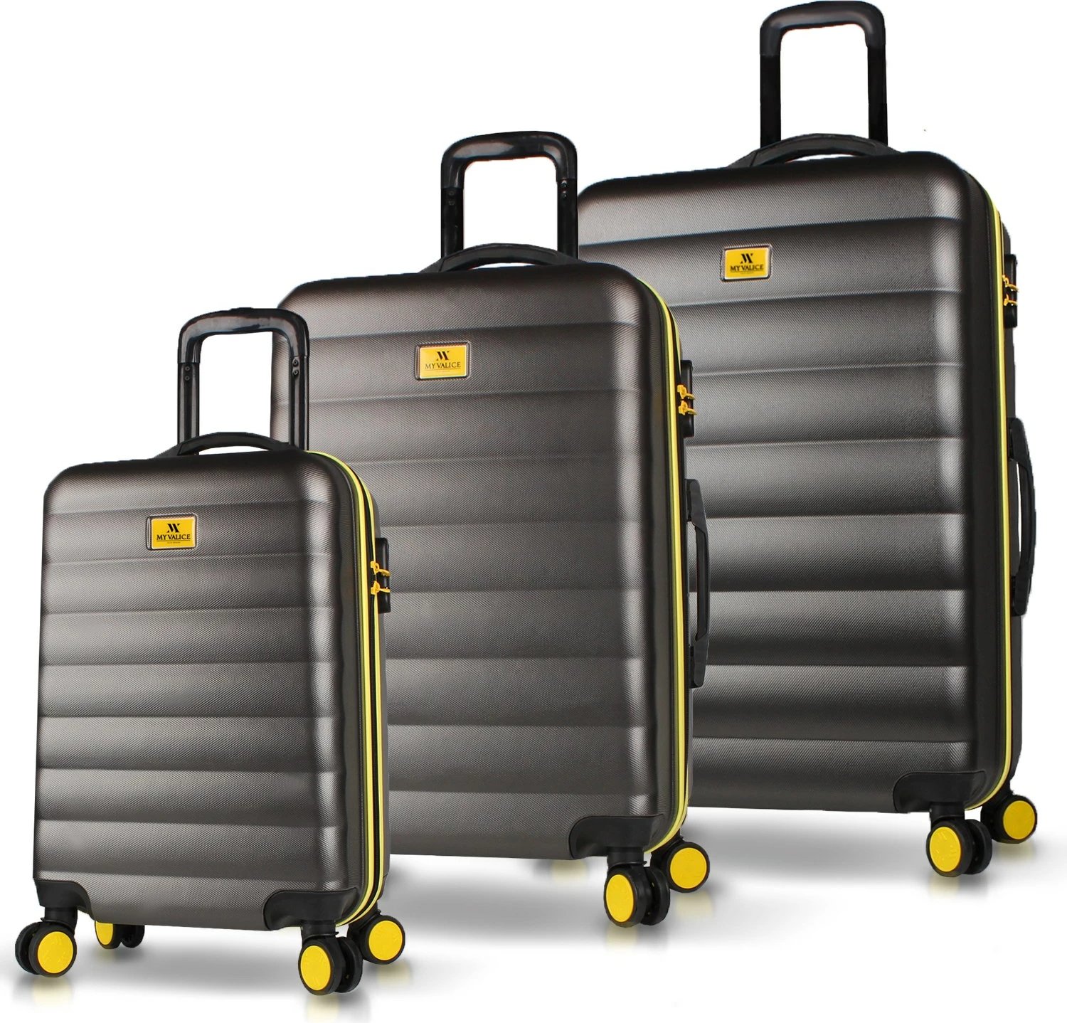 Set valixhesh (3 copë), Zoozie Bags, 6452, ngjyrë antracit