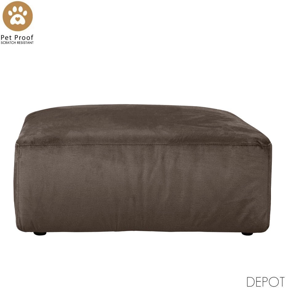 Puf BOX, ngjyrë kafe Vogue 5, 107x107x44 cm