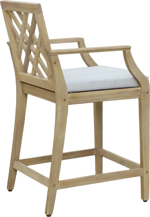 Karrige për bar Amalfi dru akacie-bezhë 59x63.5x104.9cm