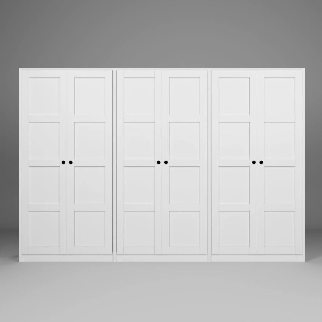 Dollap Skye Decor, i bardhë, Lucas 1600-89, 280x190x60cm