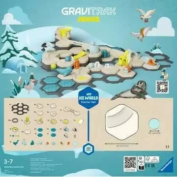 Set garash me rruza Ravensburger GraviTrax Junior Starter-Set L Ice, 101 pjesë, multikolor