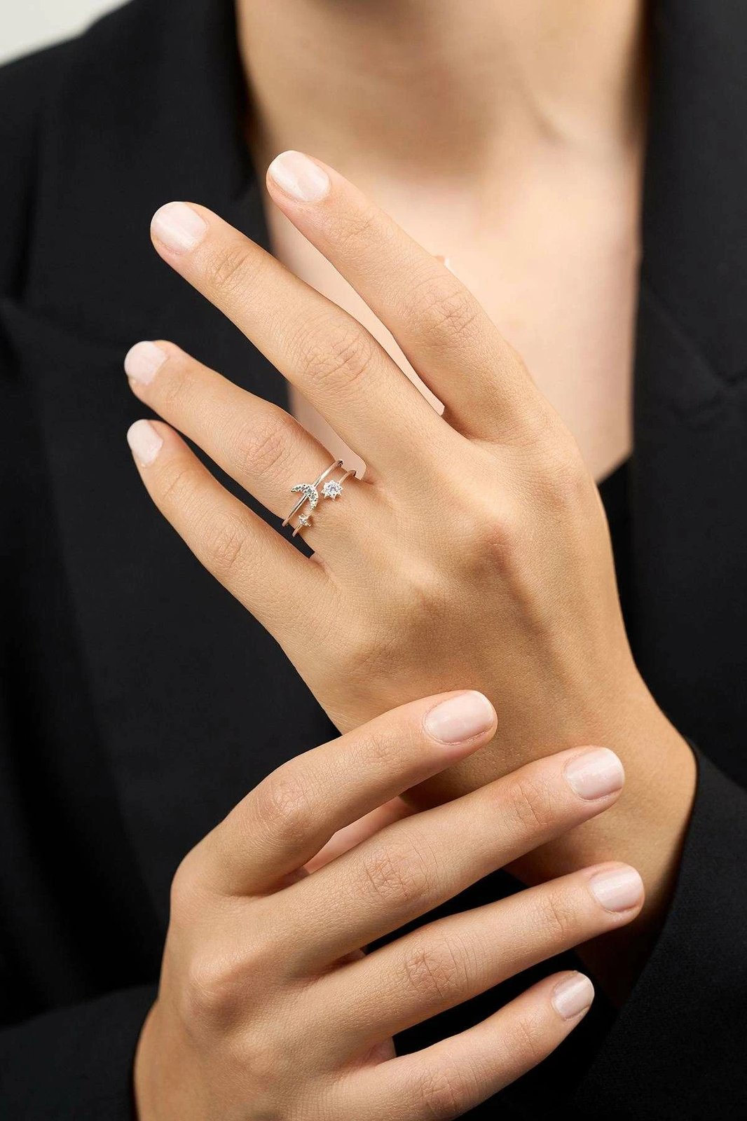 Unazë argjendi Jumeon, e rregullueshme, ngjyrë argjendi, ELKAB92287