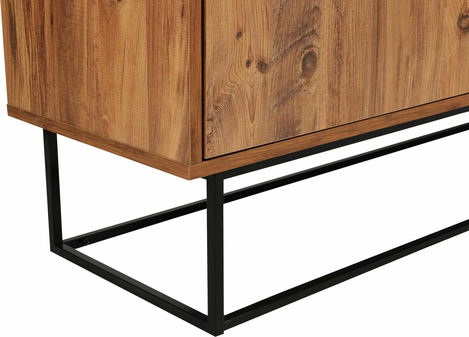 Komodë TV Skye Decor, Lupin 140, ngjyrë arre, e zezë