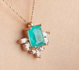 Varëse argjendi Jumeon, ngjyrë rozë e artë dhe turquoise, NRZ999348 Varëse argjendi Jumeon, ngjyrë rozë e artë dhe turquoise, NRZ999348