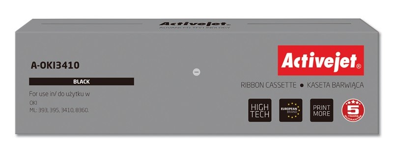 Shirit zëvendësues Activejet A-OKI3410 për printer Oki, i zi