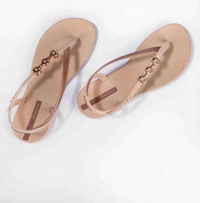 Sandale flip-flop për femra Ipanema, bezhë