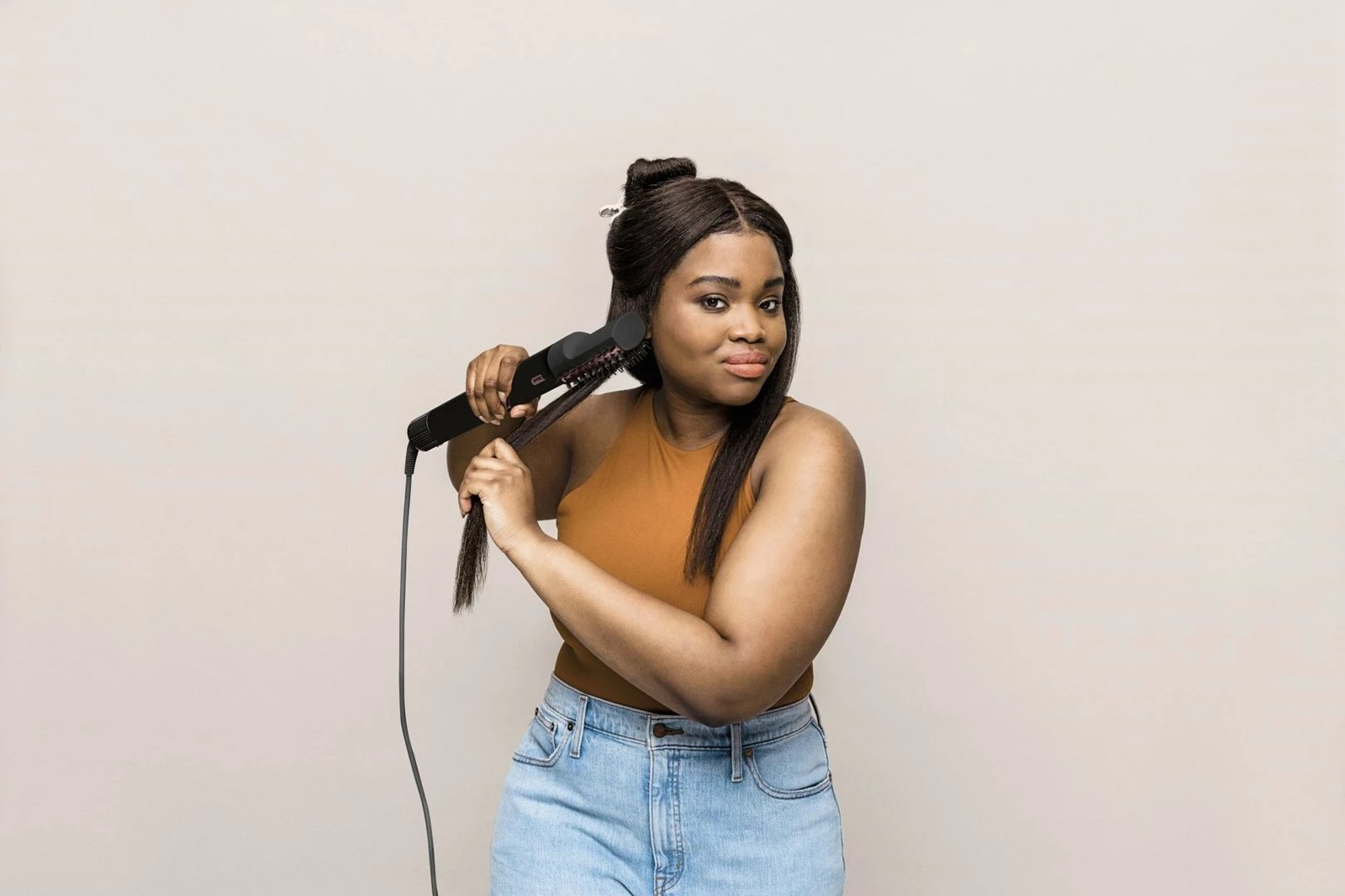 Stiluese për floke Multistyler Shark FlexStyle 5-in-1, 1400W, e zezë/ rozë