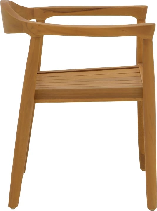 Tavolinë me karrige 7 copë Ganny-Mady dru tik ngjyrë natyrale 200x100x75cm