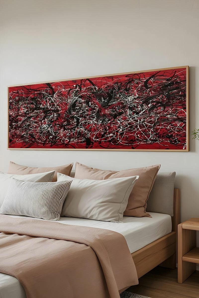 Pikturë dekorative me kornizë, Wallity, Artsmdfyty10-50120, shumëngjyrëshe, 50x120cm