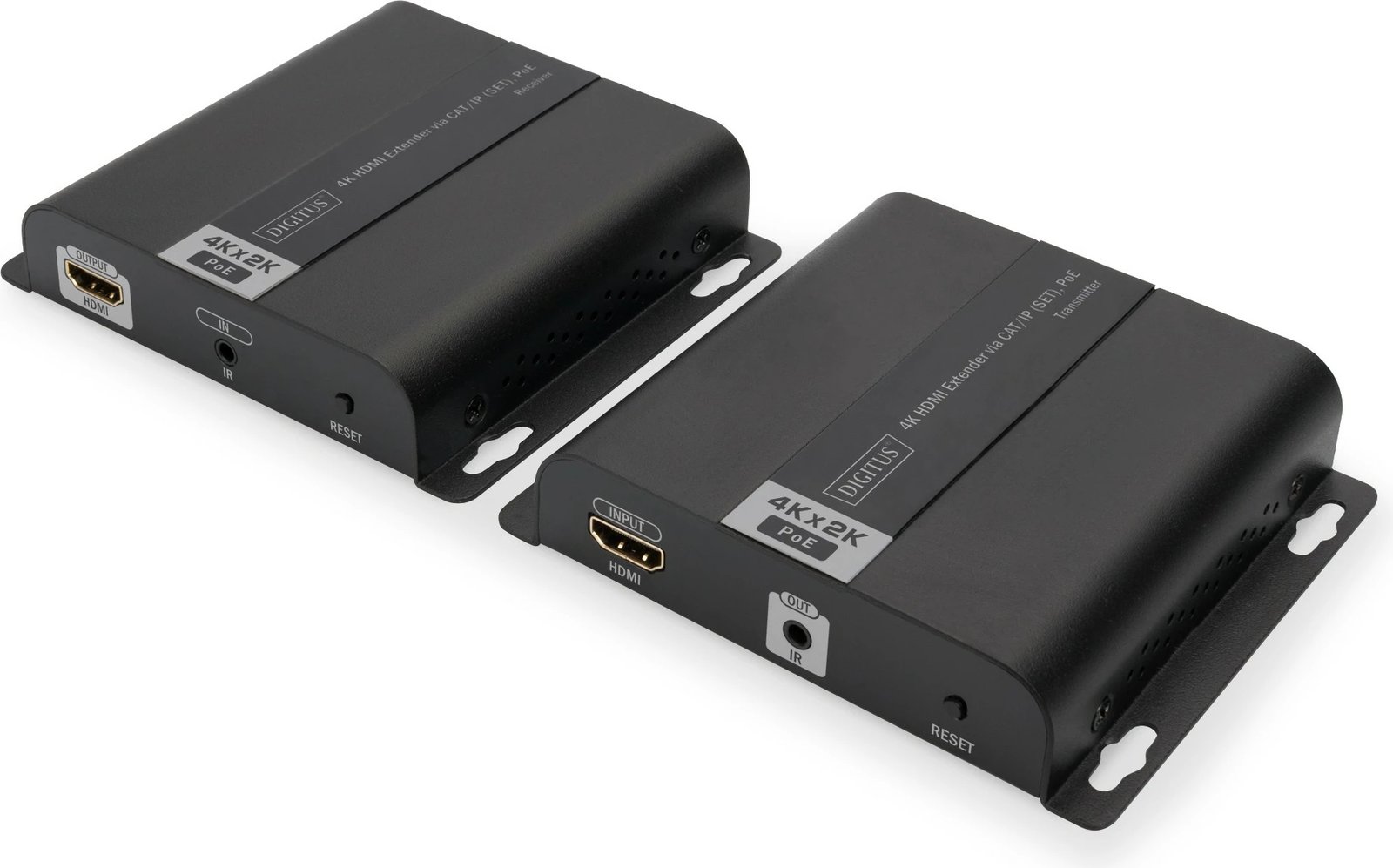 HDMI extender Digitus DS-55124, 4K, PoE, 120m, set, i zi