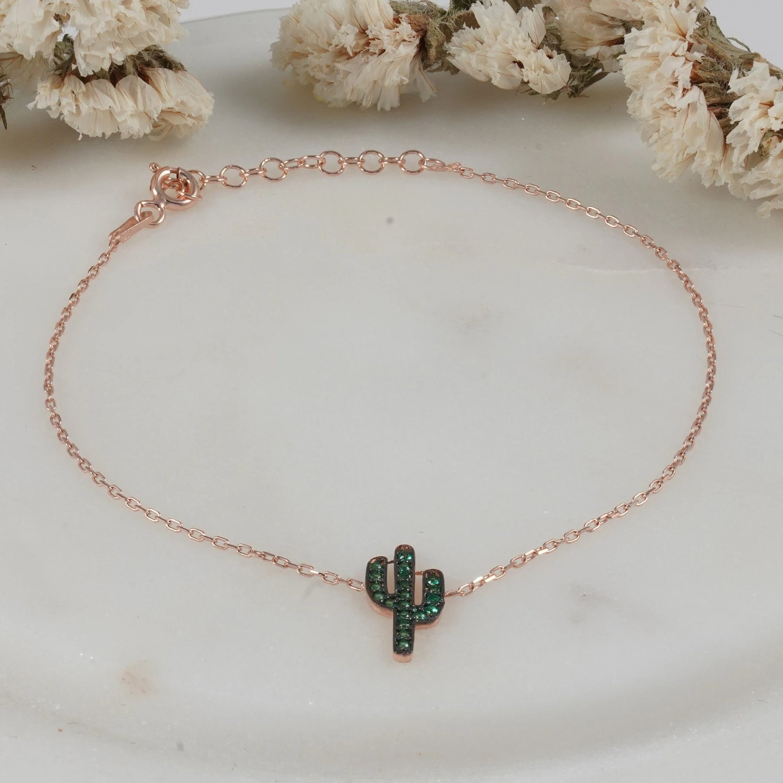 Byzylyk argjendi, ngjyrë rozë e artë dhe e gjelbër, Jumeon 10280KKTS